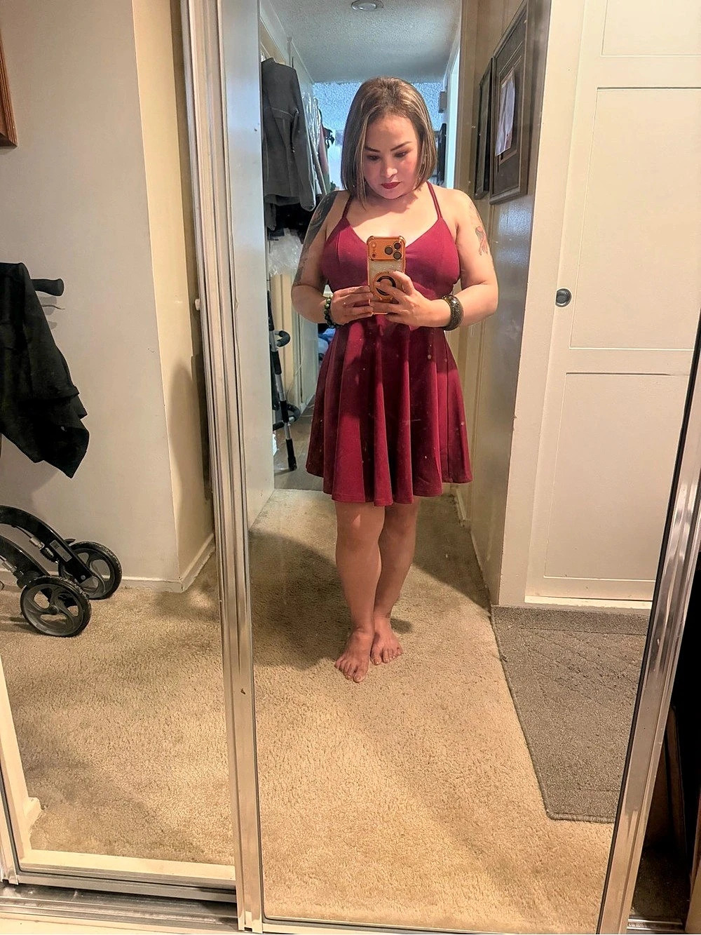 Red Mini Dress Like New